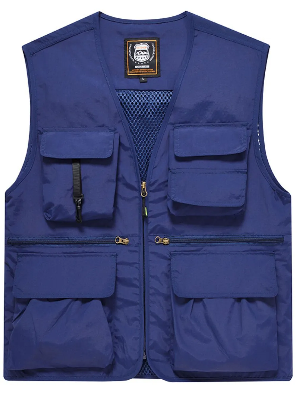 Men's Plus Size Zip Up Vest, image 2