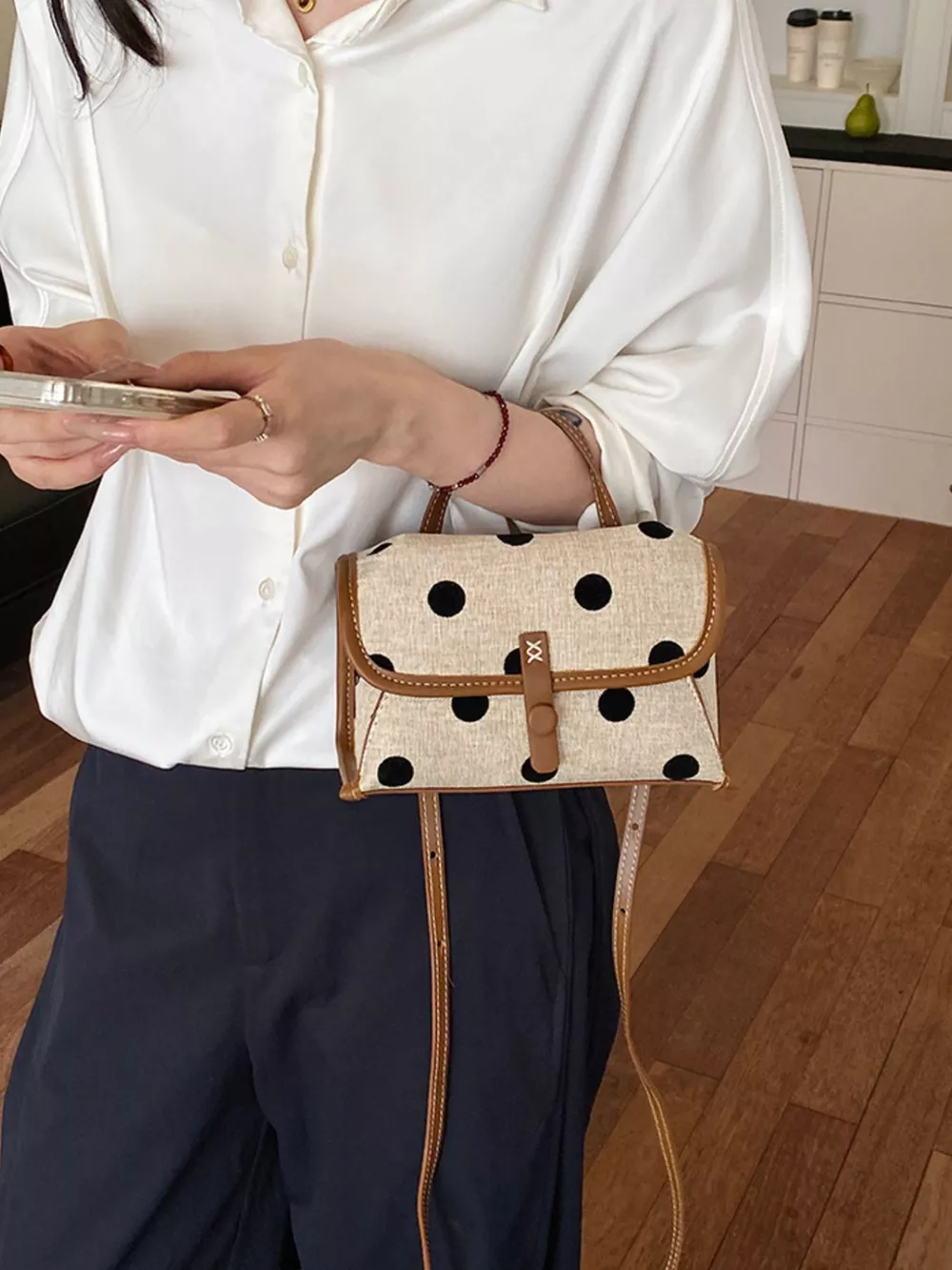 Polka Dot Crossbody Bag, image 5