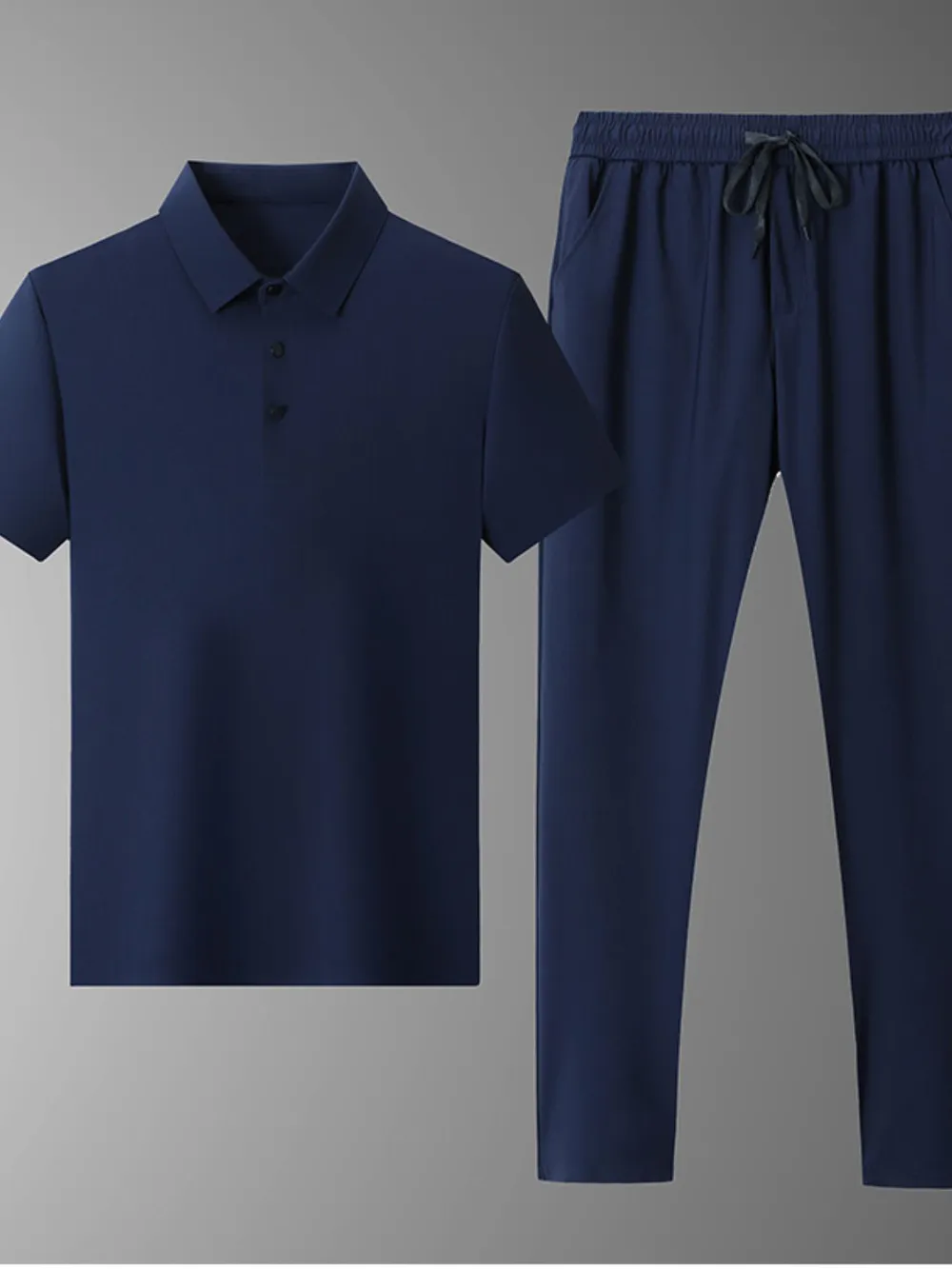 Men's Full Size Button Detail Short Sleeve Polo Plus Size, image 7