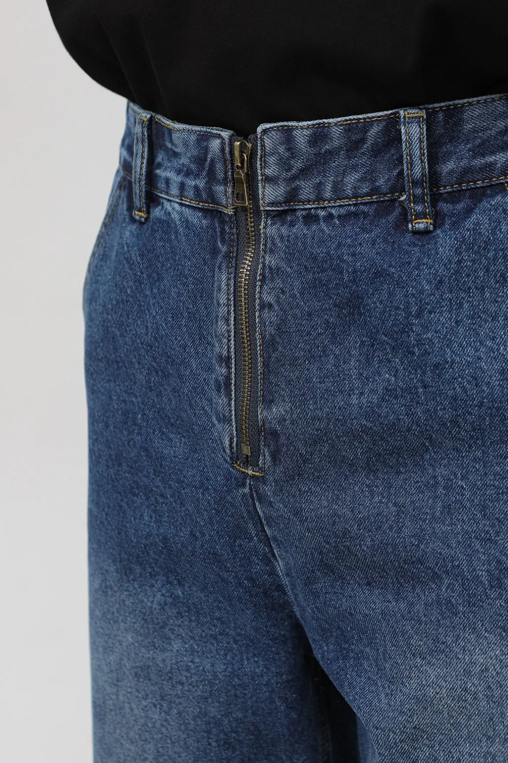 Mid Rise Baggy Jeans with Pockets, image 5