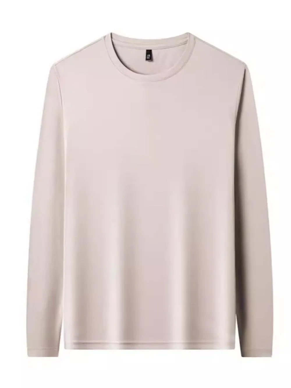 Men's Plus Size Round Neck Long Sleeve T-Shirt, image 5