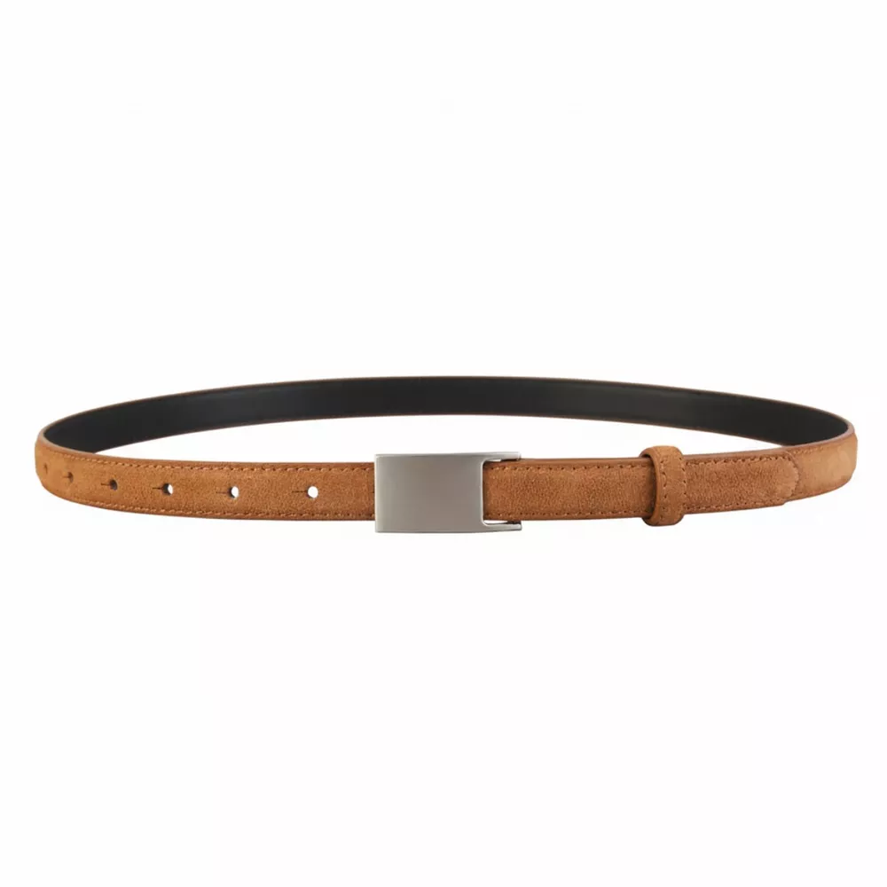Silver Buckle Skinny Belt, image 6