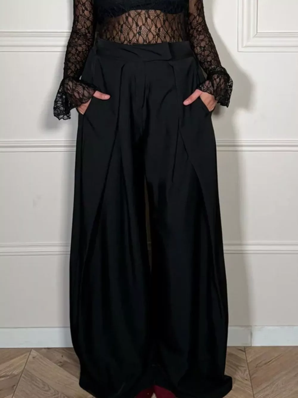 High-Waisted Wide-Leg Pants, image 5