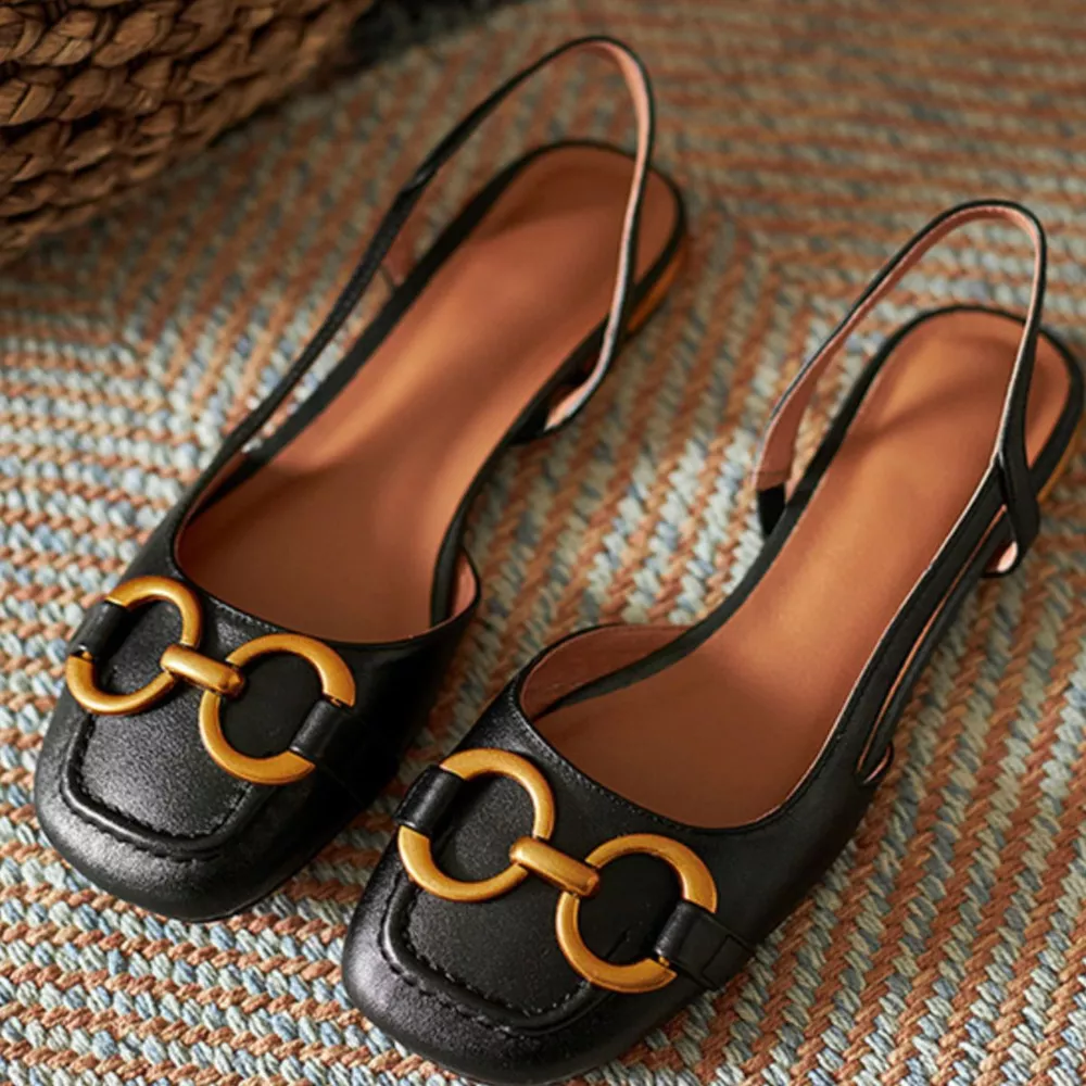 Square Toe Flats Sandals, image 3
