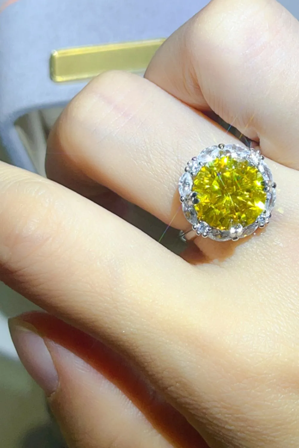 5 Carat Moissanite 925 Sterling Silver Ring, image 6