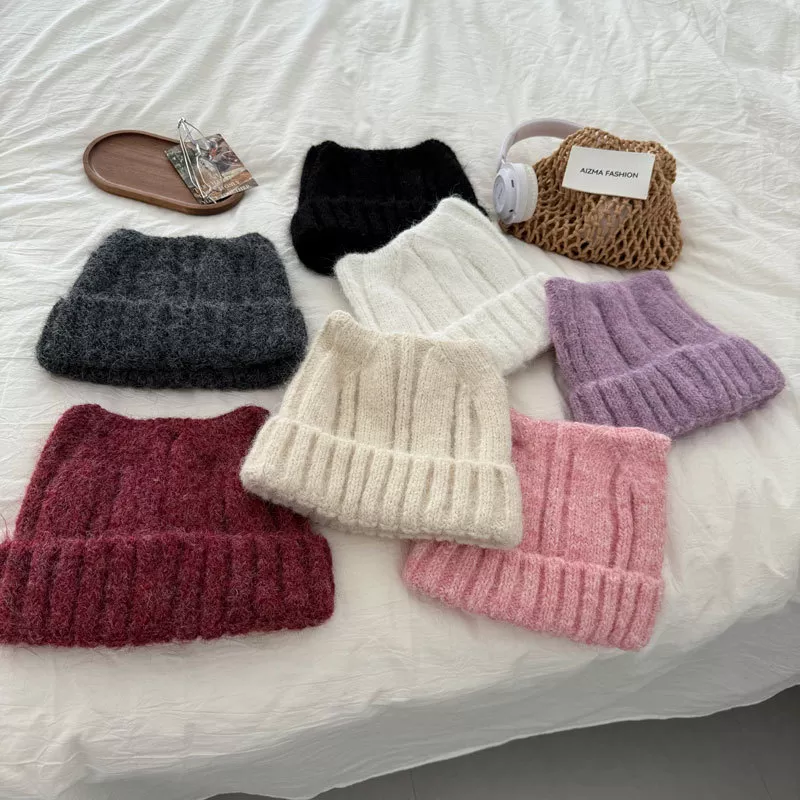 Cute Cat Ear Knitted Beanie Hat, image 2