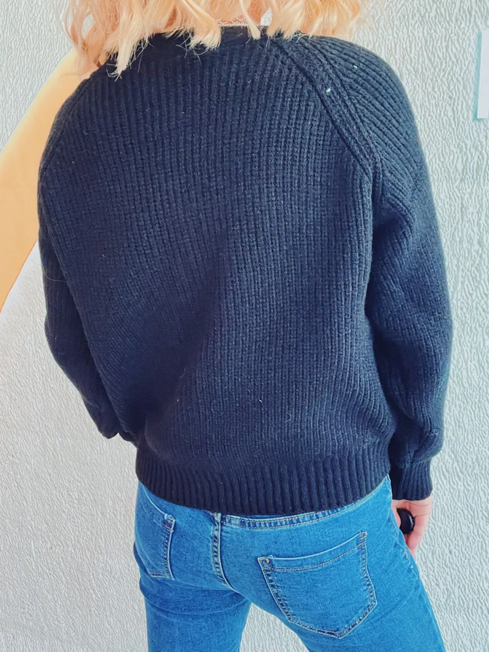 Cable-Knit V-Neck Button Down Long Sleeve Cardigan, image 7