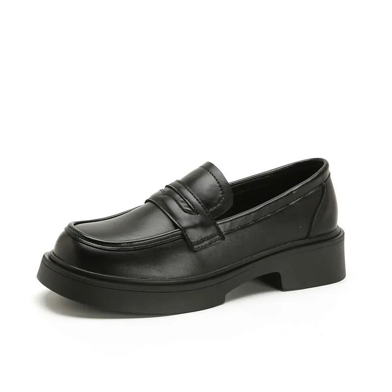 Round Toe Platform Loafers, image 2