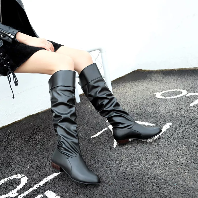 Slouch Block Heel Boots, image 2