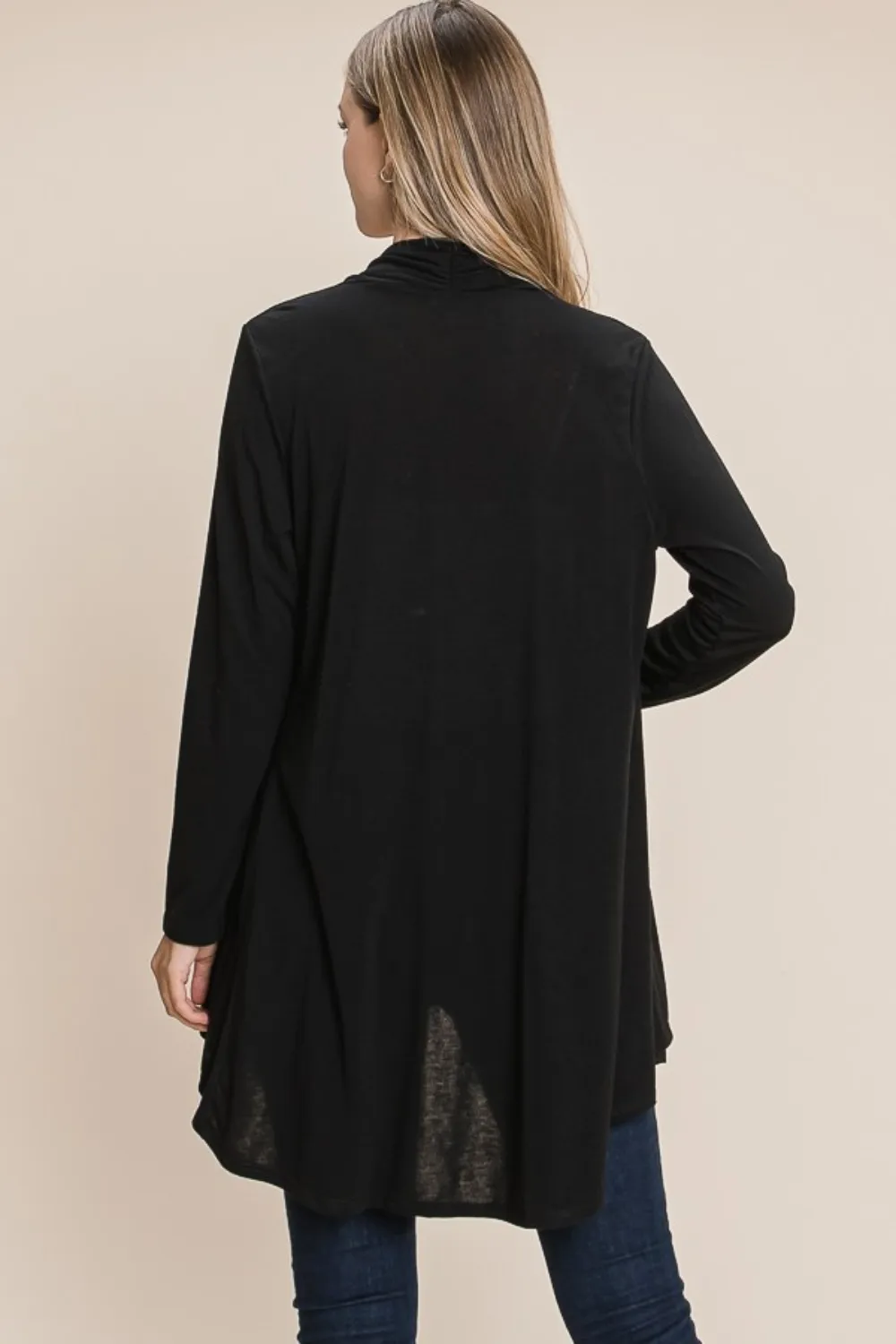 Open Front Long Sleeve Cardigan, image 2