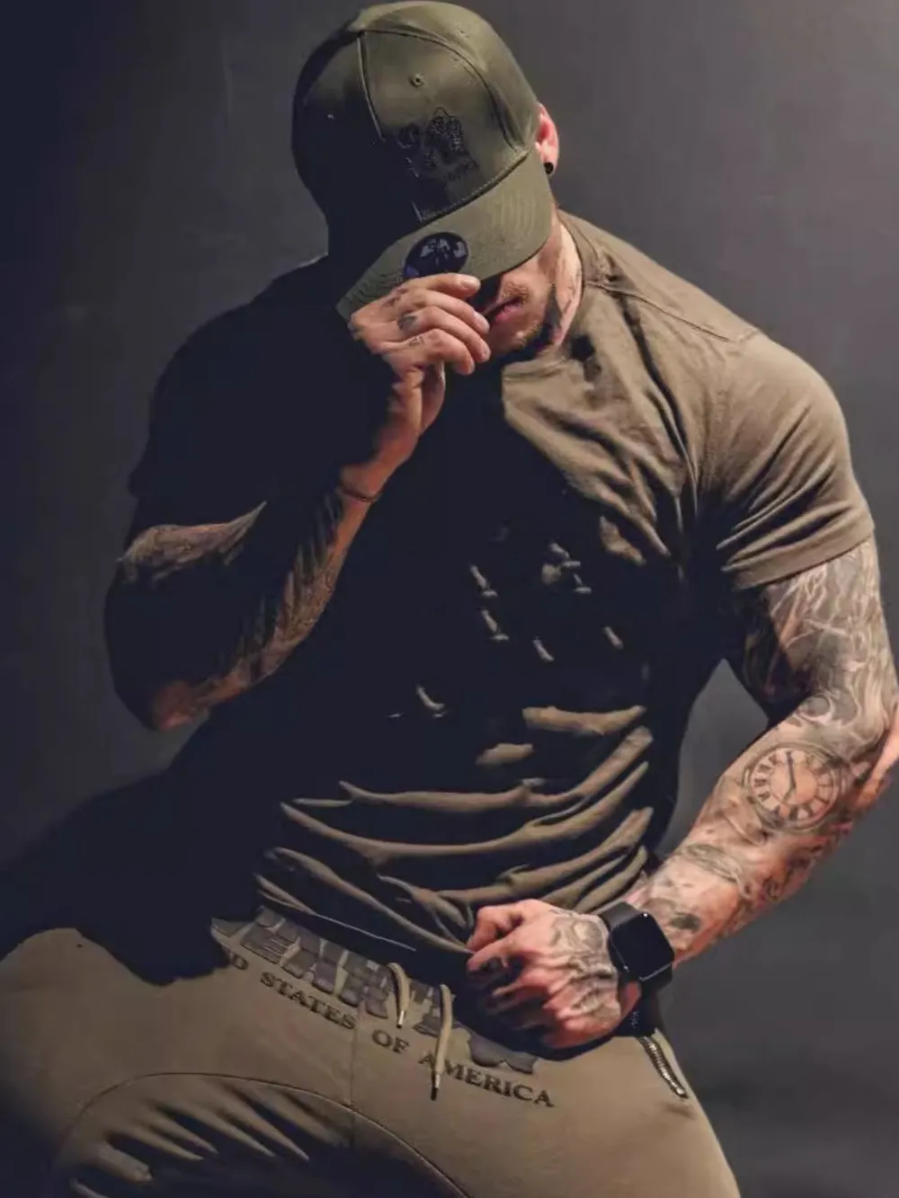 Men's Plus Size Round Neck Short Sleeve T-Shirt, image 7