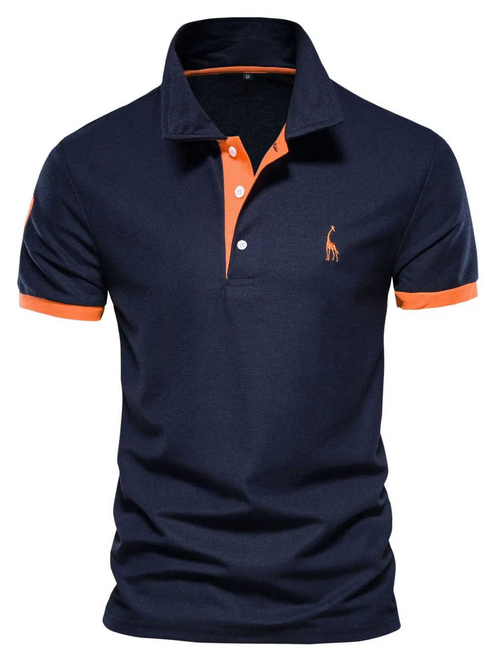 Men's Full Size Contrast Trim Classic Polo Shirt Plus Size, image 2