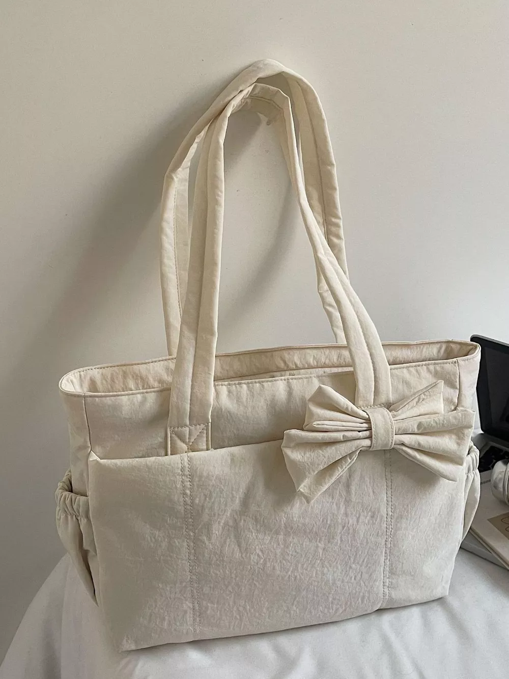 Bow Accent Tote Bag, image 6