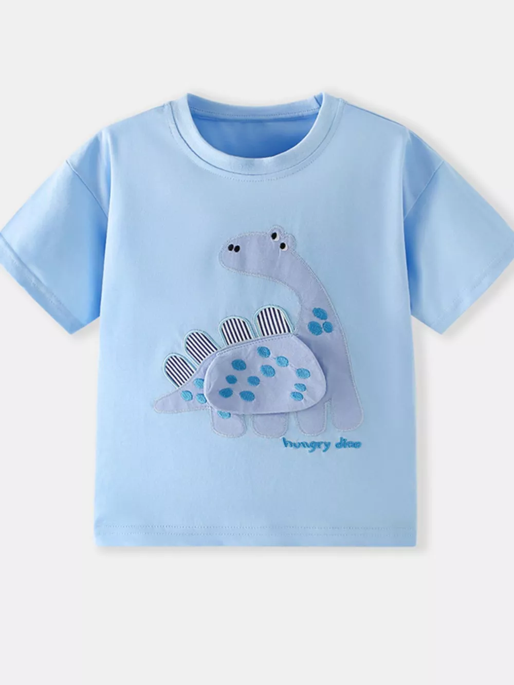 Children's Dinosaur Applique Short Sleeve T-Shirt, image 2
