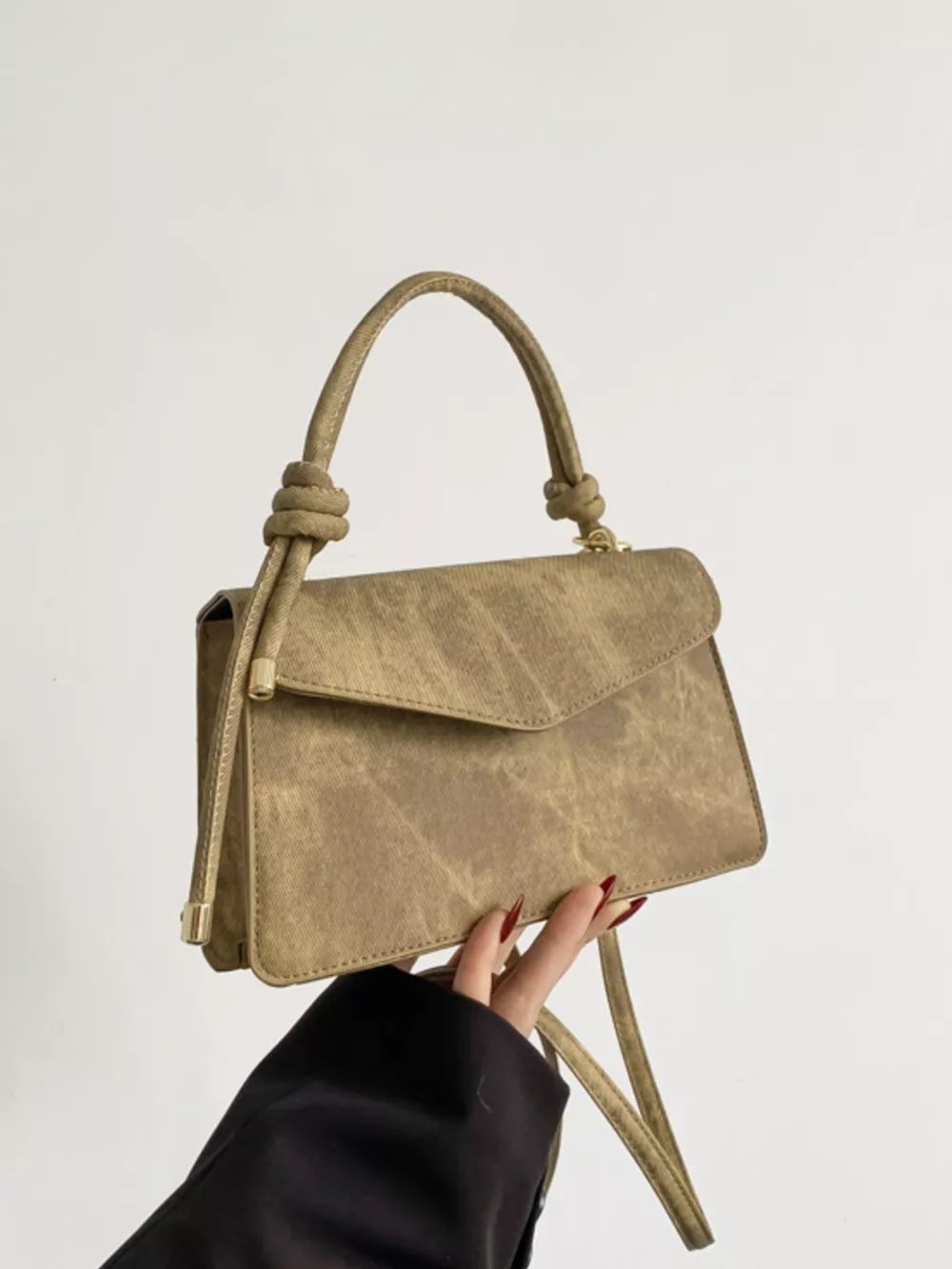 Flap Crossbody Bag with Top Handle, image 11
