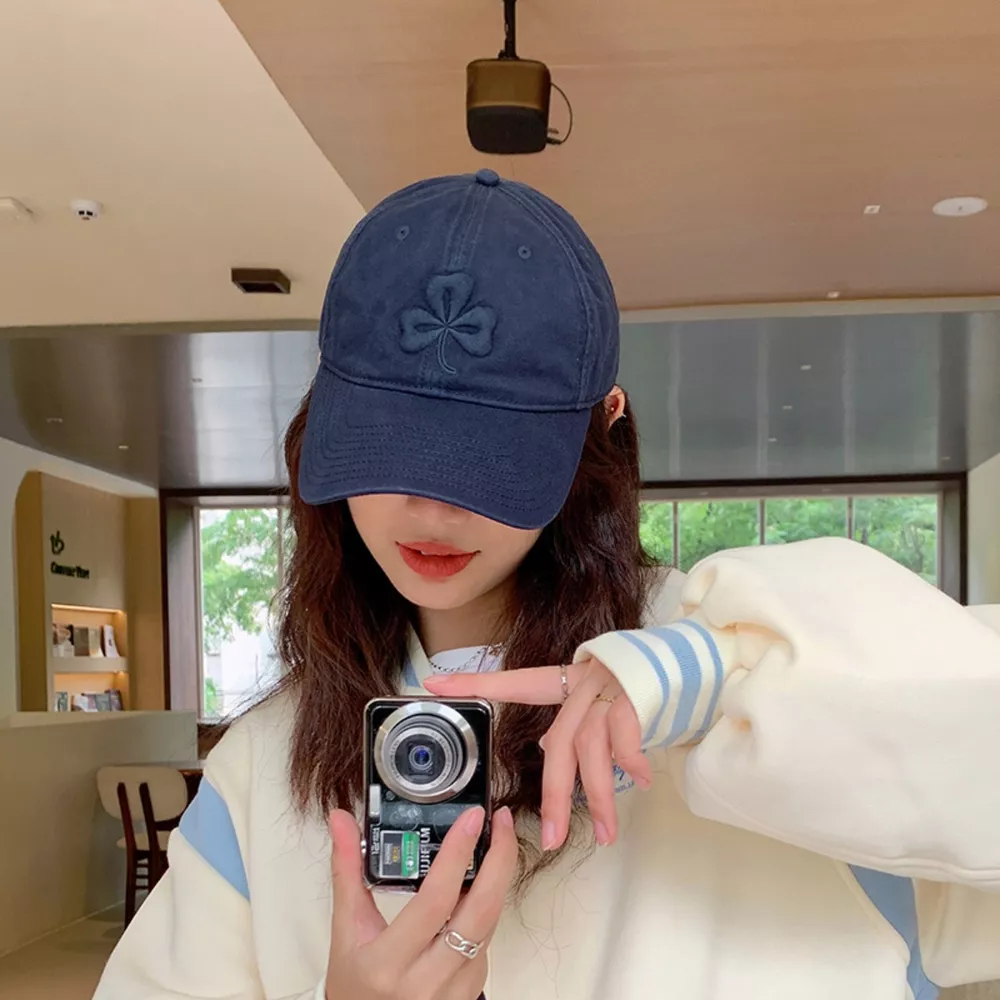 Clover Embroidered Baseball Cap, image 2