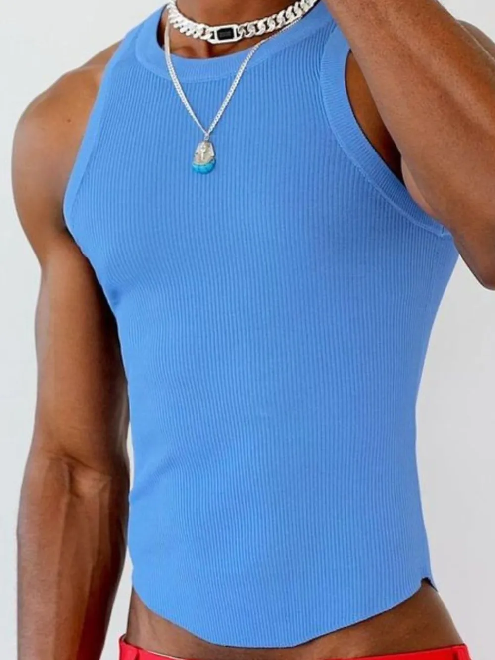 Men's Full Size Round Neck Tank Plus Size, image 5