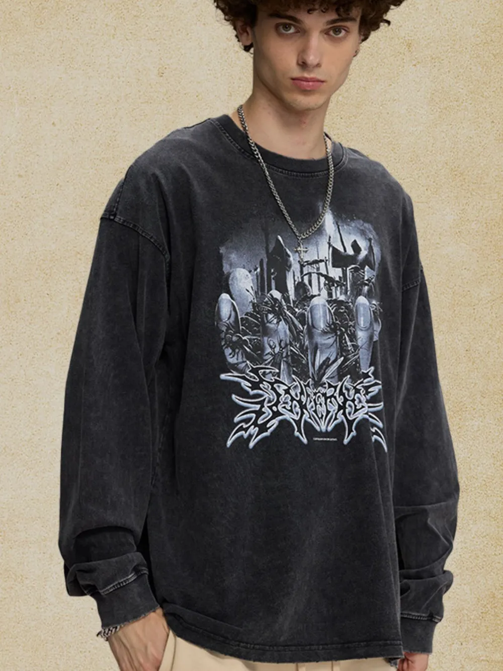 Men‘s Round Neck Graphic T-Shirt, image 5