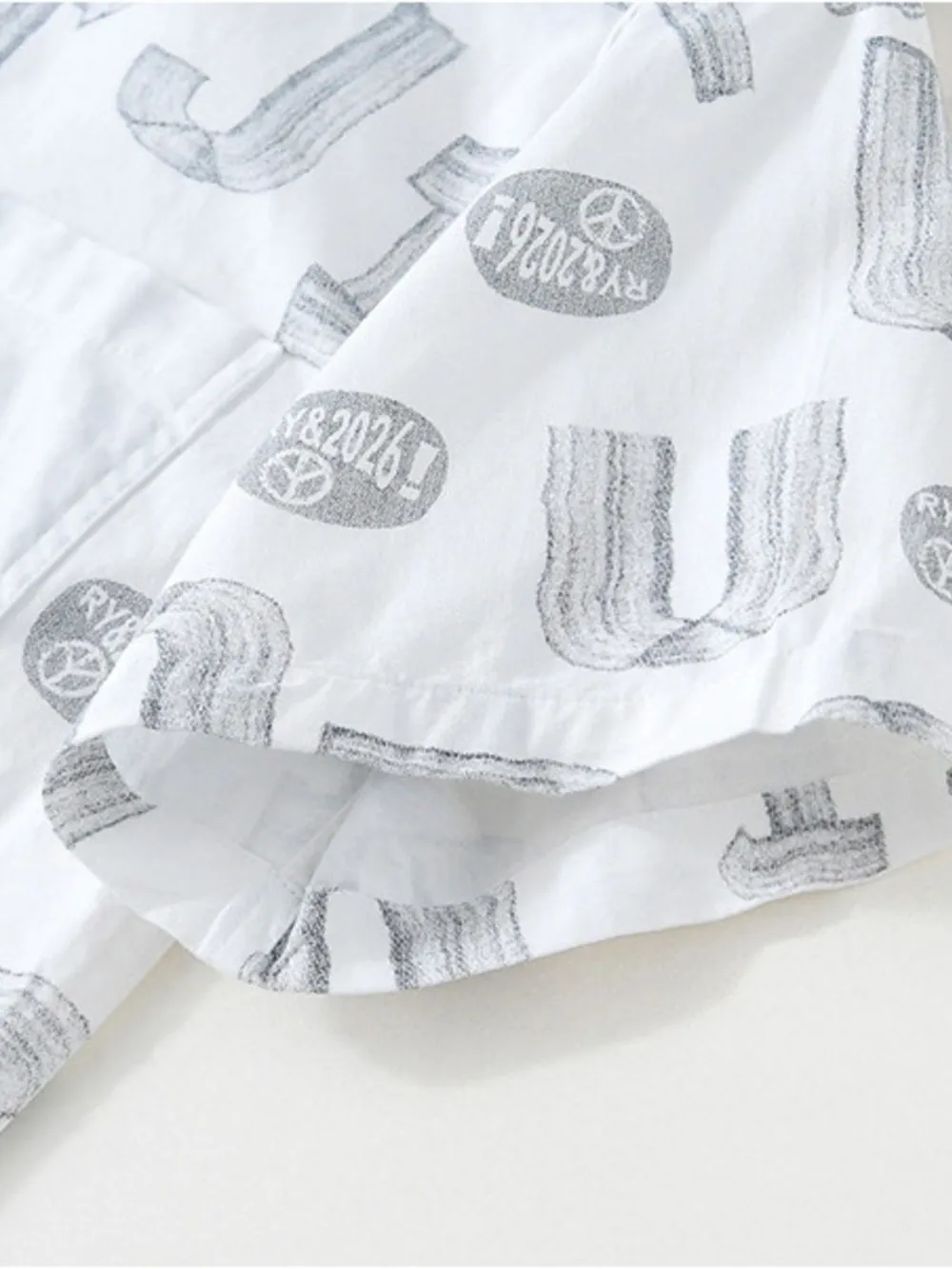 Men's Plus Size Printed Button Up Short Sleeve Shirt, image 8