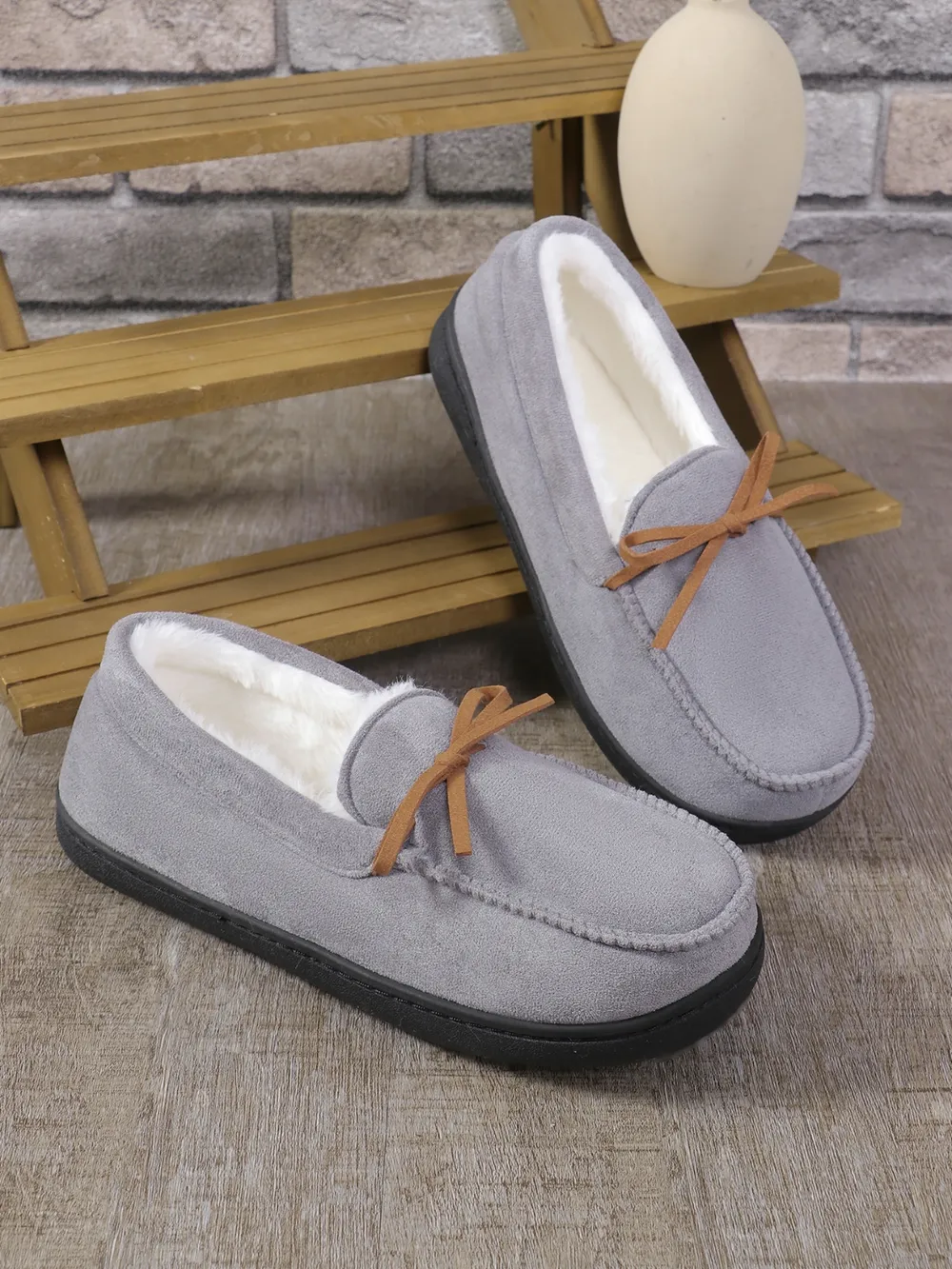 Bow Round Toe Flat Slip-Ons, image 4