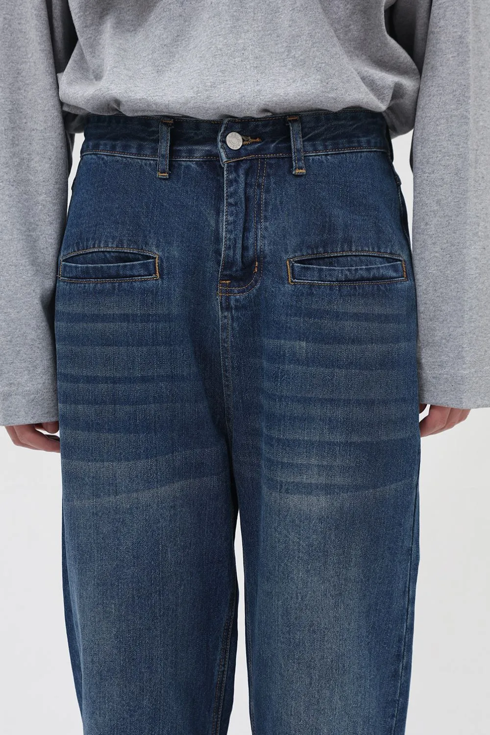 Front Pockets Baggy Jeans, image 4