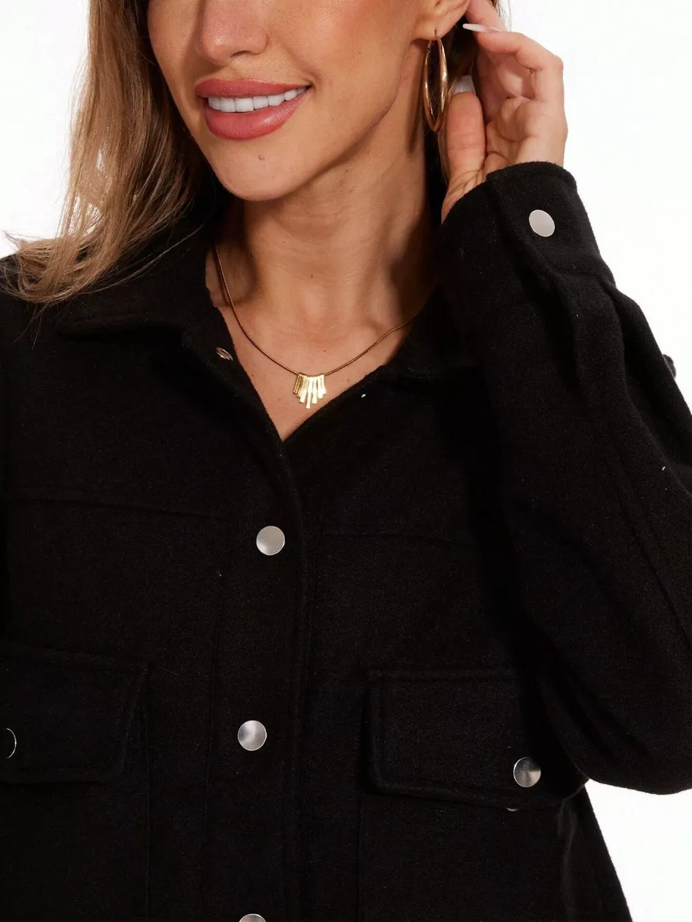 Snap Down Long Sleeve Jacket, image 17