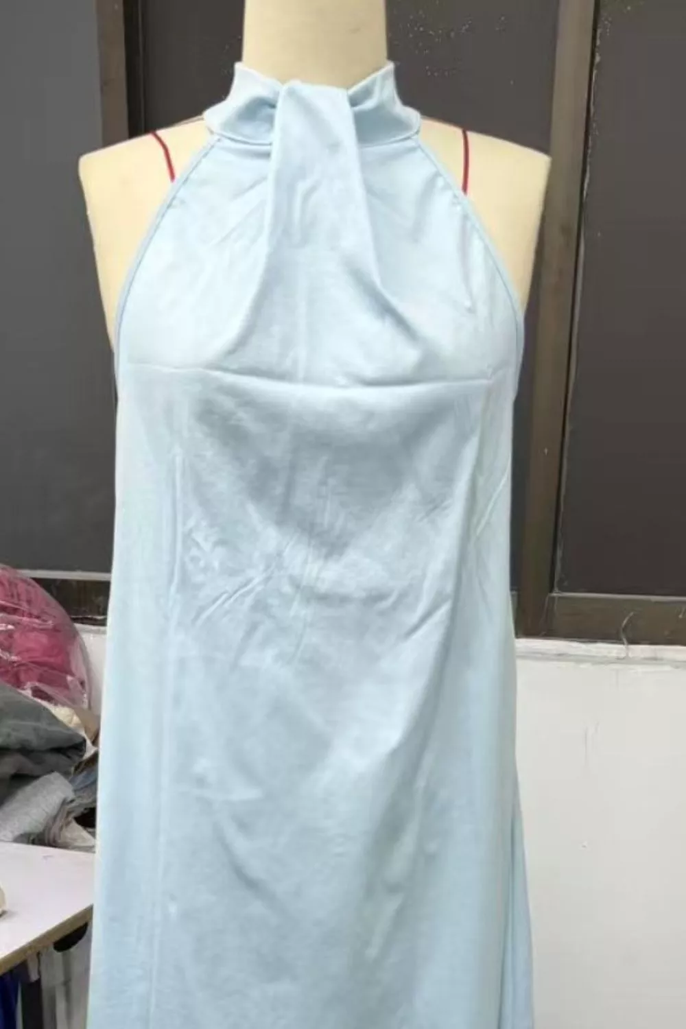 Halter Neck Sleeveless Maxi Dress, image 5