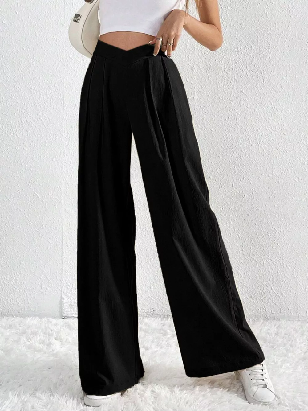 Pleated Wide Leg Pants, image 6