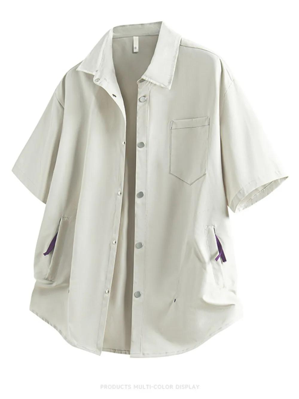 Men's Full Size Snap Down Short Sleeve Shirt Plus Size, image 5