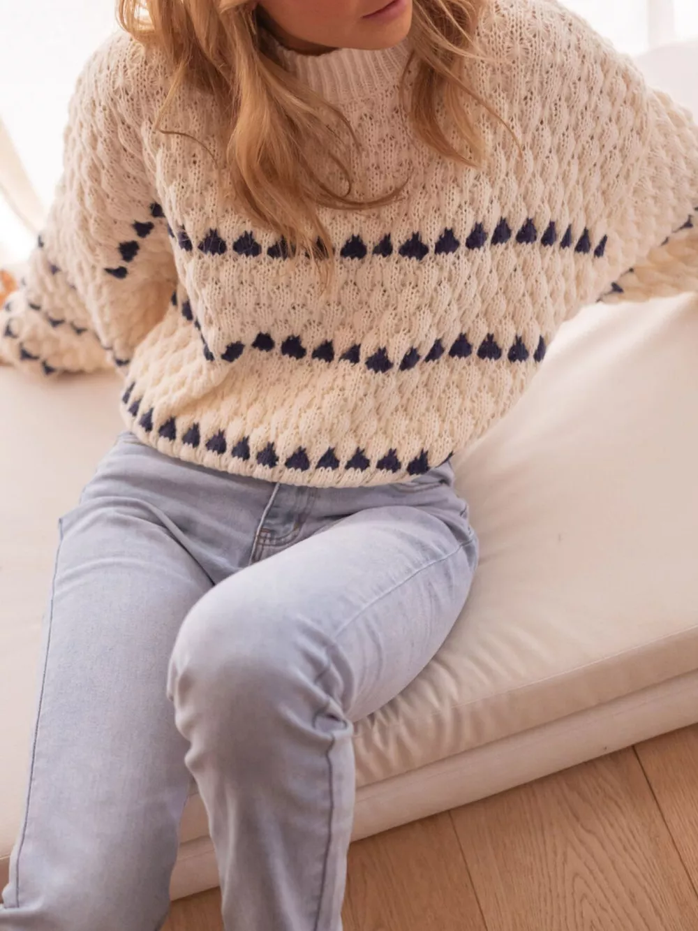 Striped Dropped Shoulder Sweater, image 4