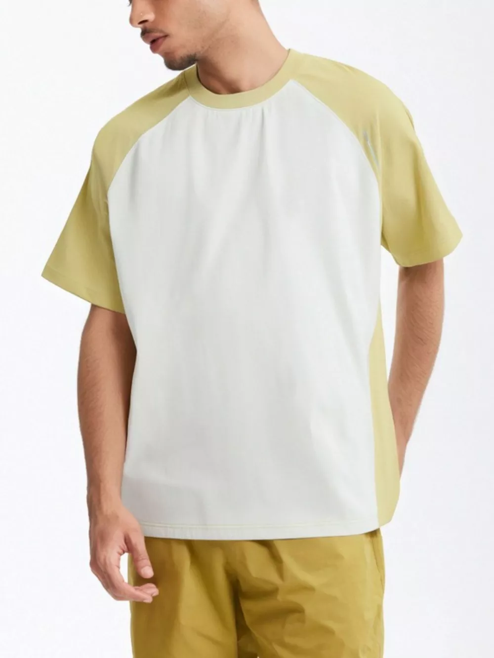 Men's Two-Tone Raglan Sleeve Casual T-Shirt, image 5