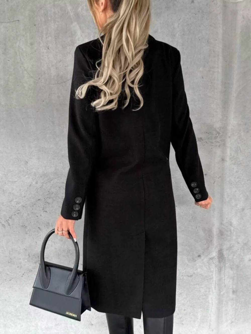 Double-Breasted Longline Coat, image 3