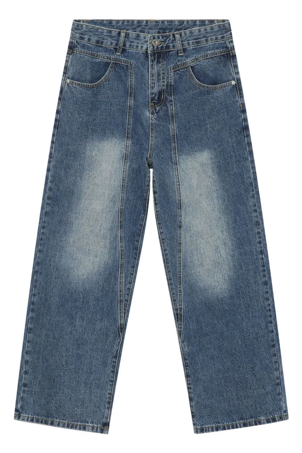 Men's Wide Straight Leg Jeans, image 5