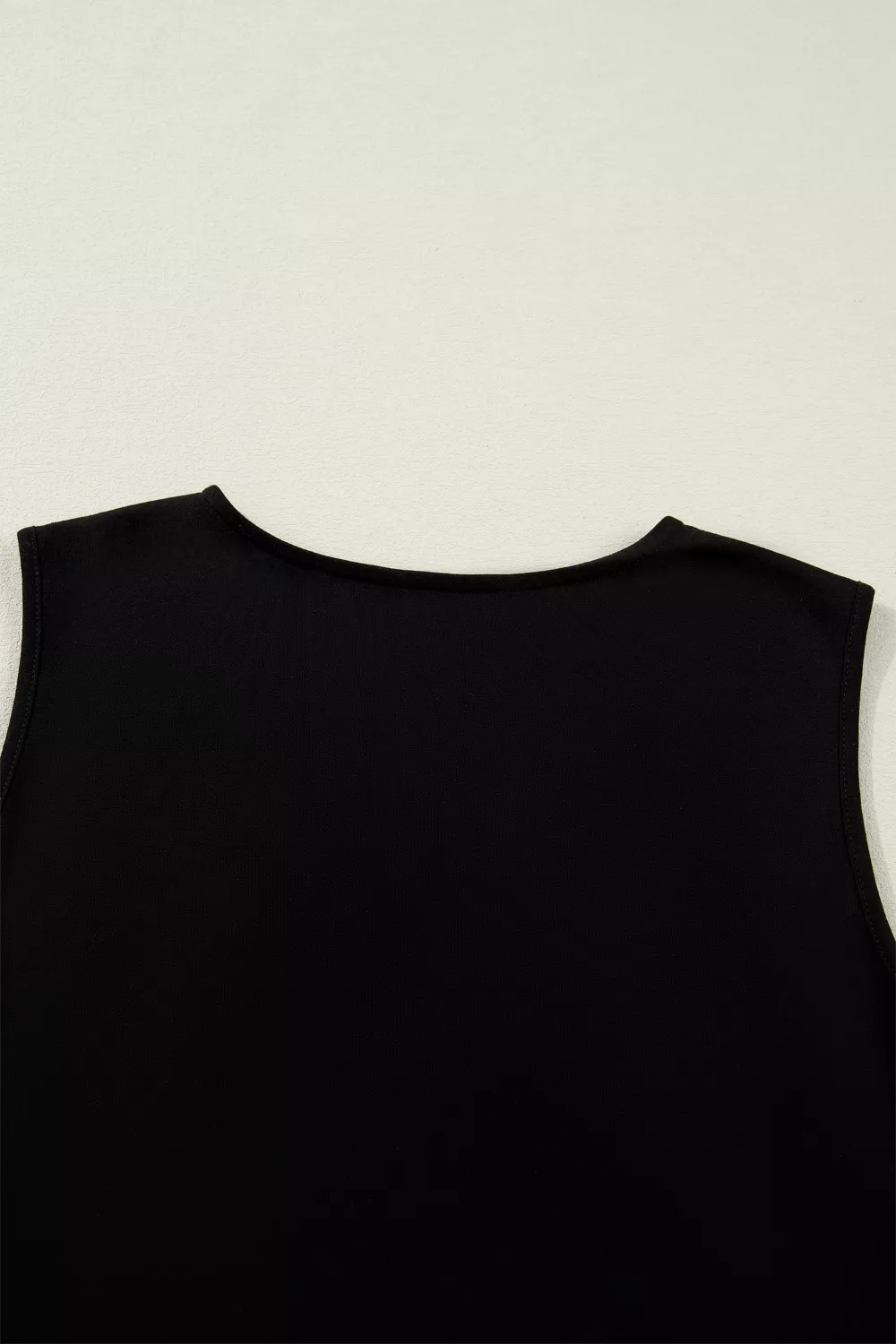 Floral Embroidered V Neck Sleeveless Casual Shift Top, image 12