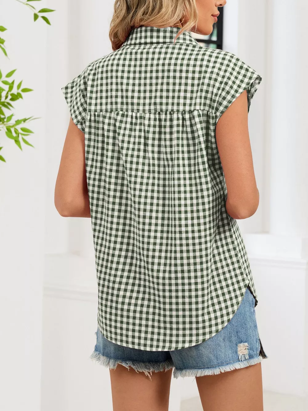 Gingham Button-Down Shirt, image 11