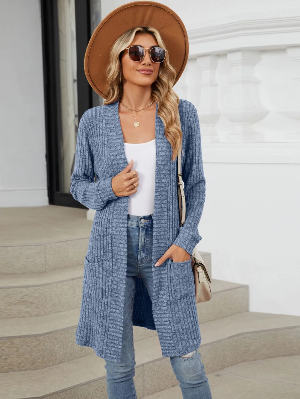 Open Front Long Sleeve Cardigan, image 10