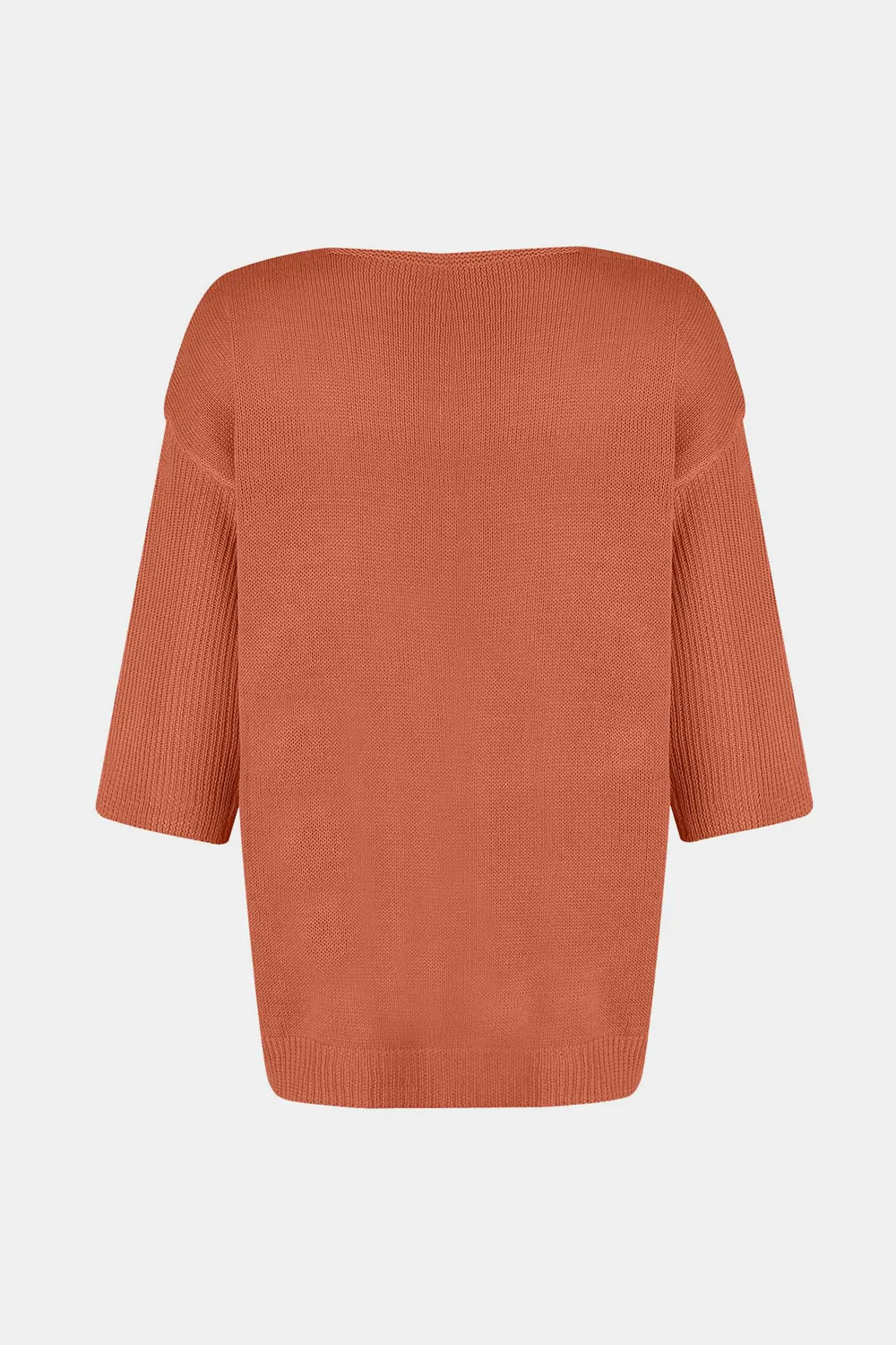 V-Neck Three-Quarter Sleeve Knit Top, image 24