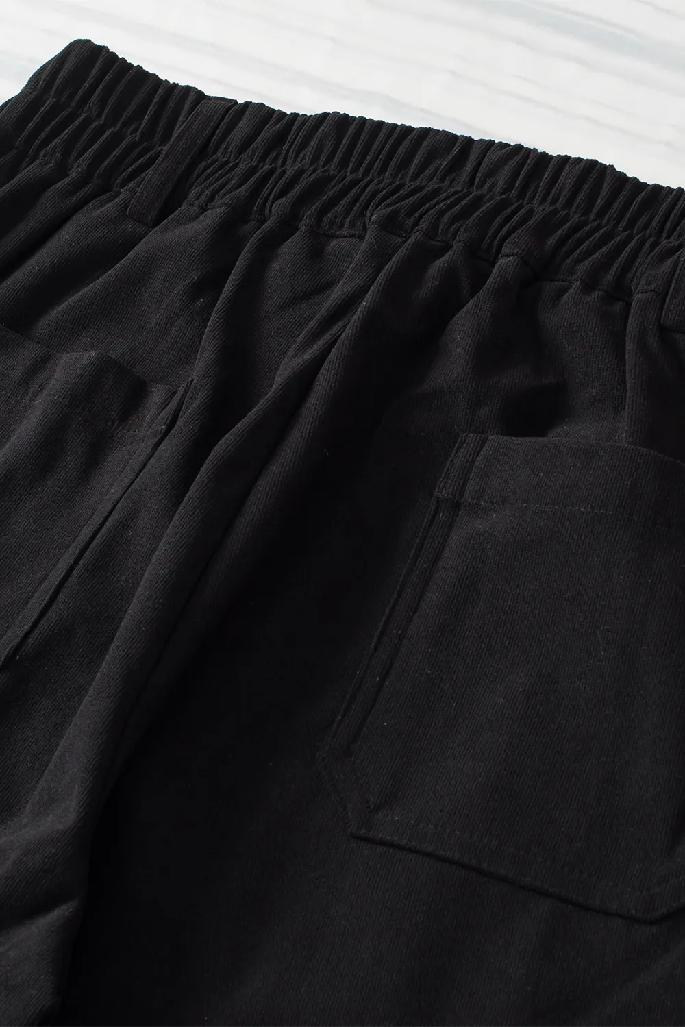 Half Elastic Waist Straight Pants, image 10