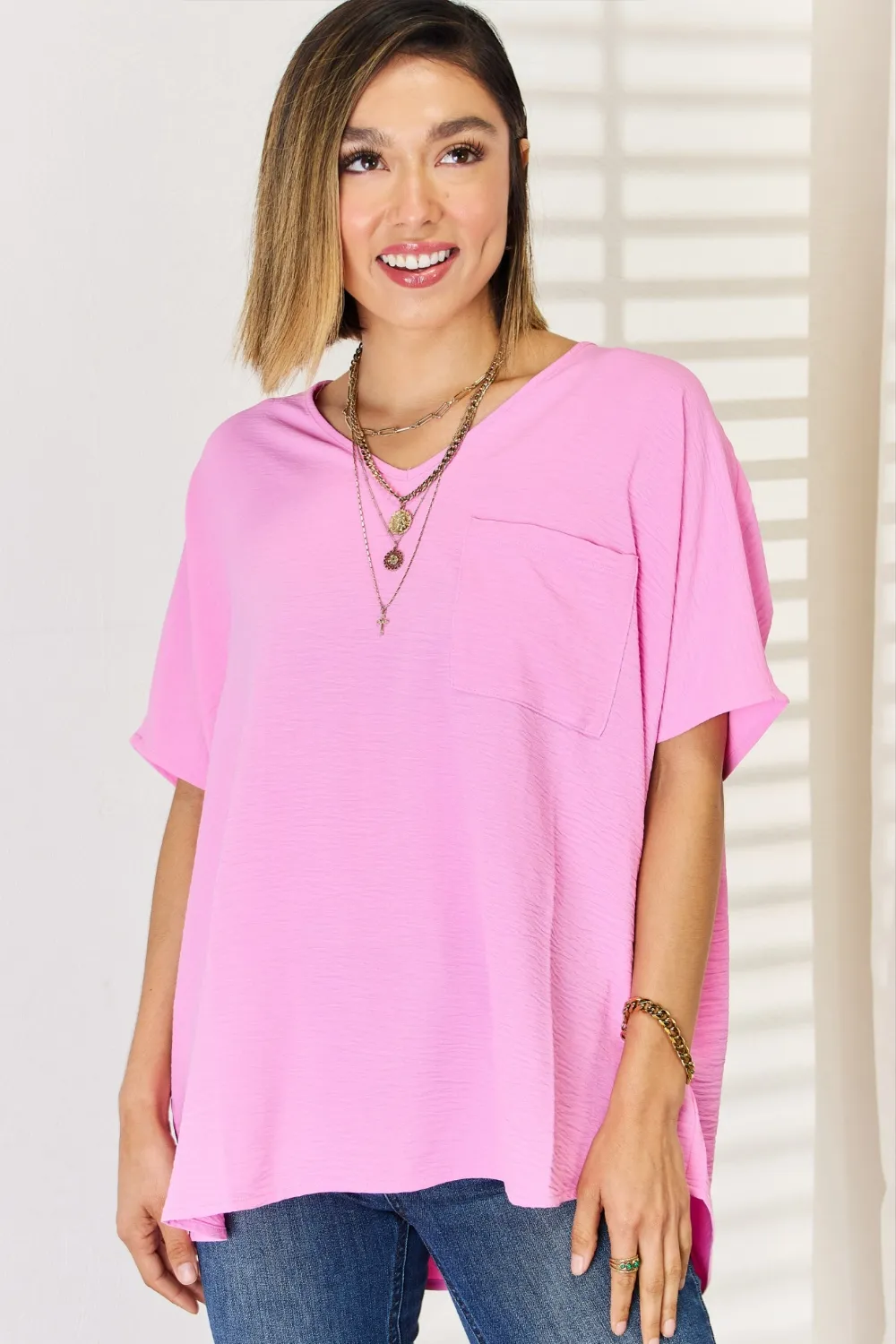 Texture Short Sleeve Blouse, image 4