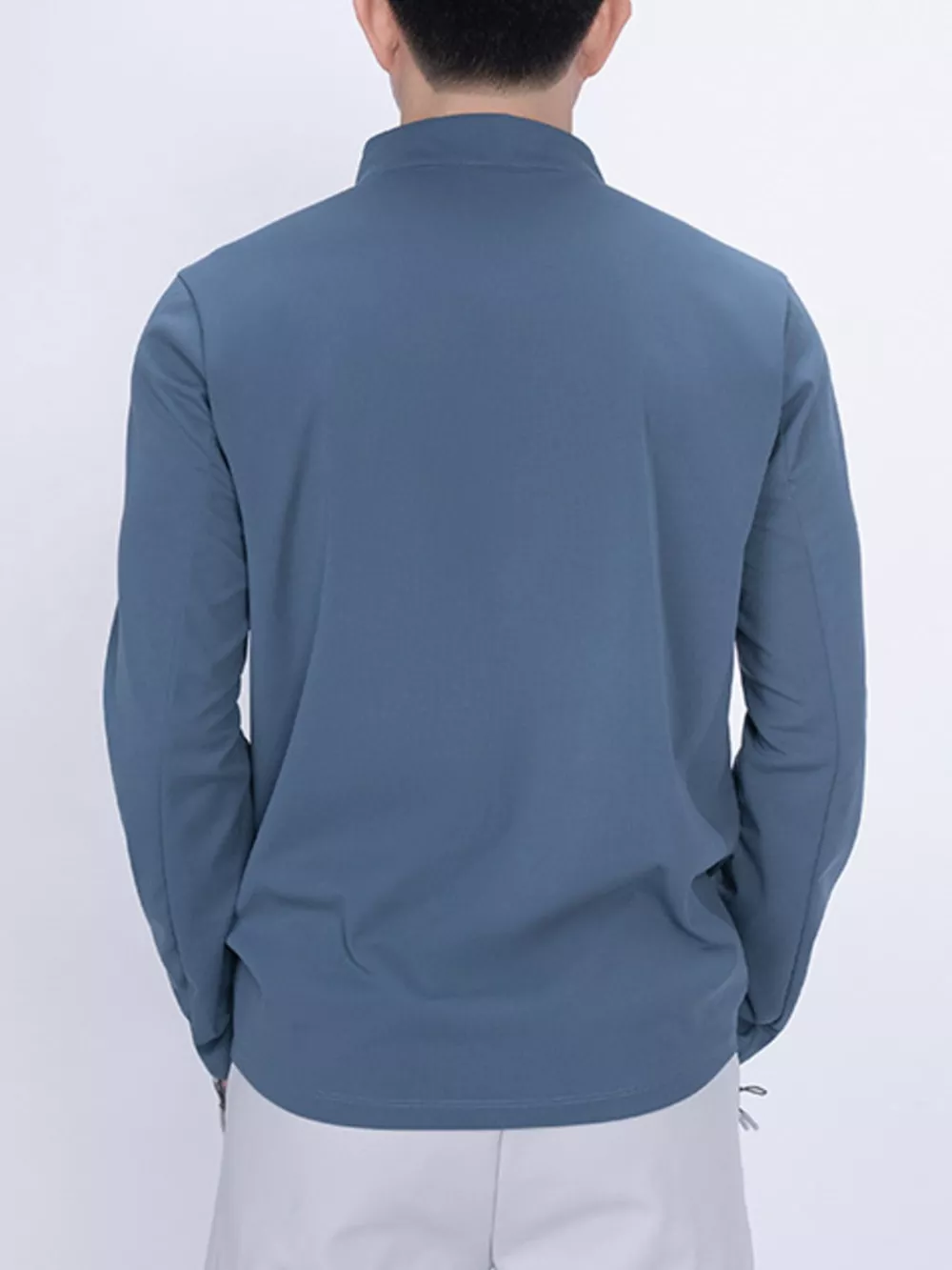 Men's Plus Size Long Sleeve Quarter T-Shirt, image 5
