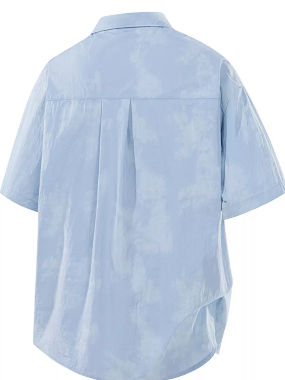 Men's Plus Size Tie-Dye Print Casual Short Sleeve Shirt, image 4