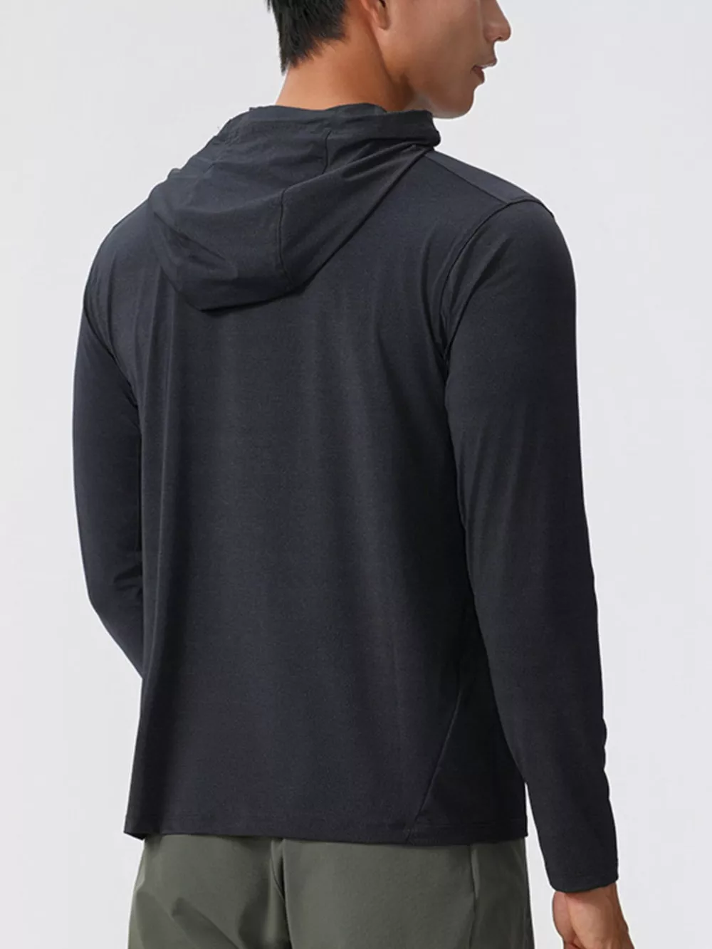 Men's Solid Color Long Sleeve Hoodie, image 10