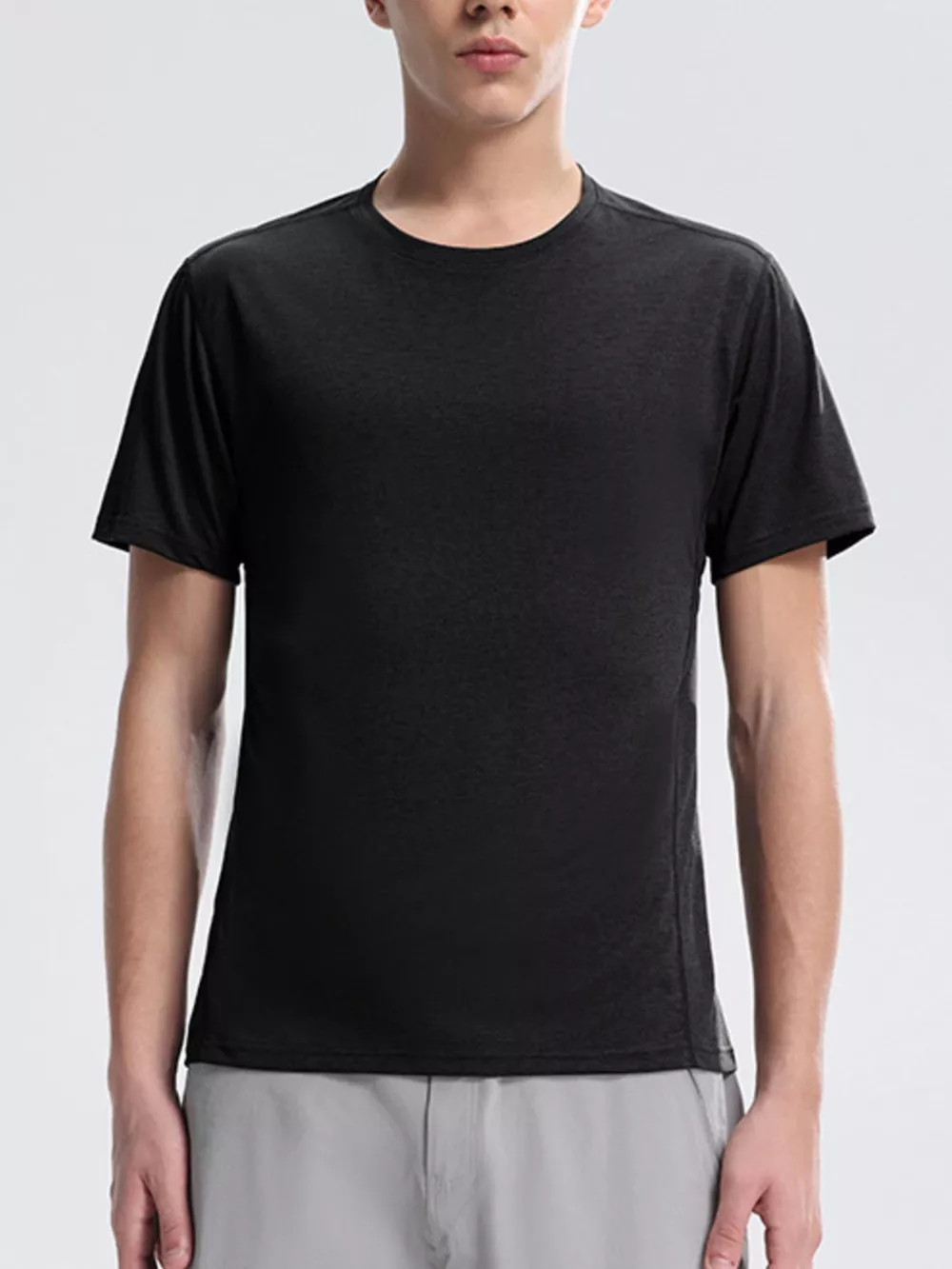 Men's Plus Size Round Neck Quick-Dry T-Shirt