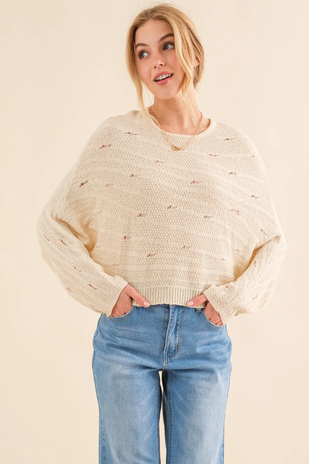 Dolman Sleeves Sweater, image 3