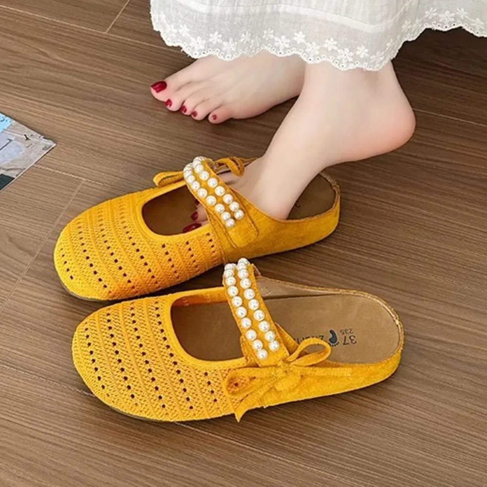 Hollow Out Round Toe Flat Slip-Ons, image 19