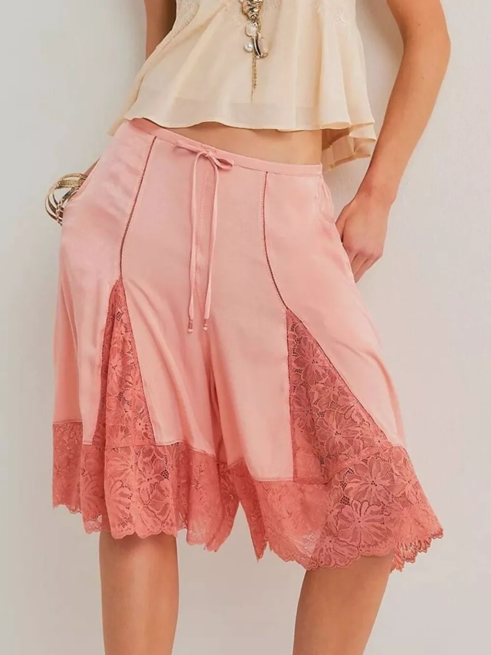 Lace Detail Shorts, image 4