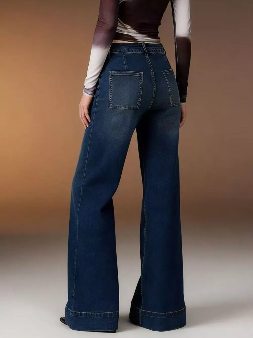High-Waisted Flare Leg Jeans, image 8