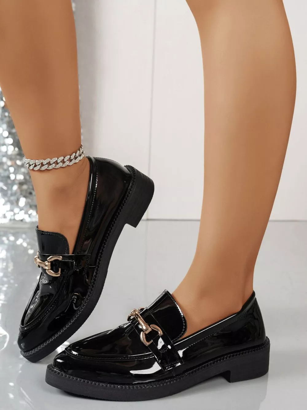 Point Toe Block Heels Loafers, image 4
