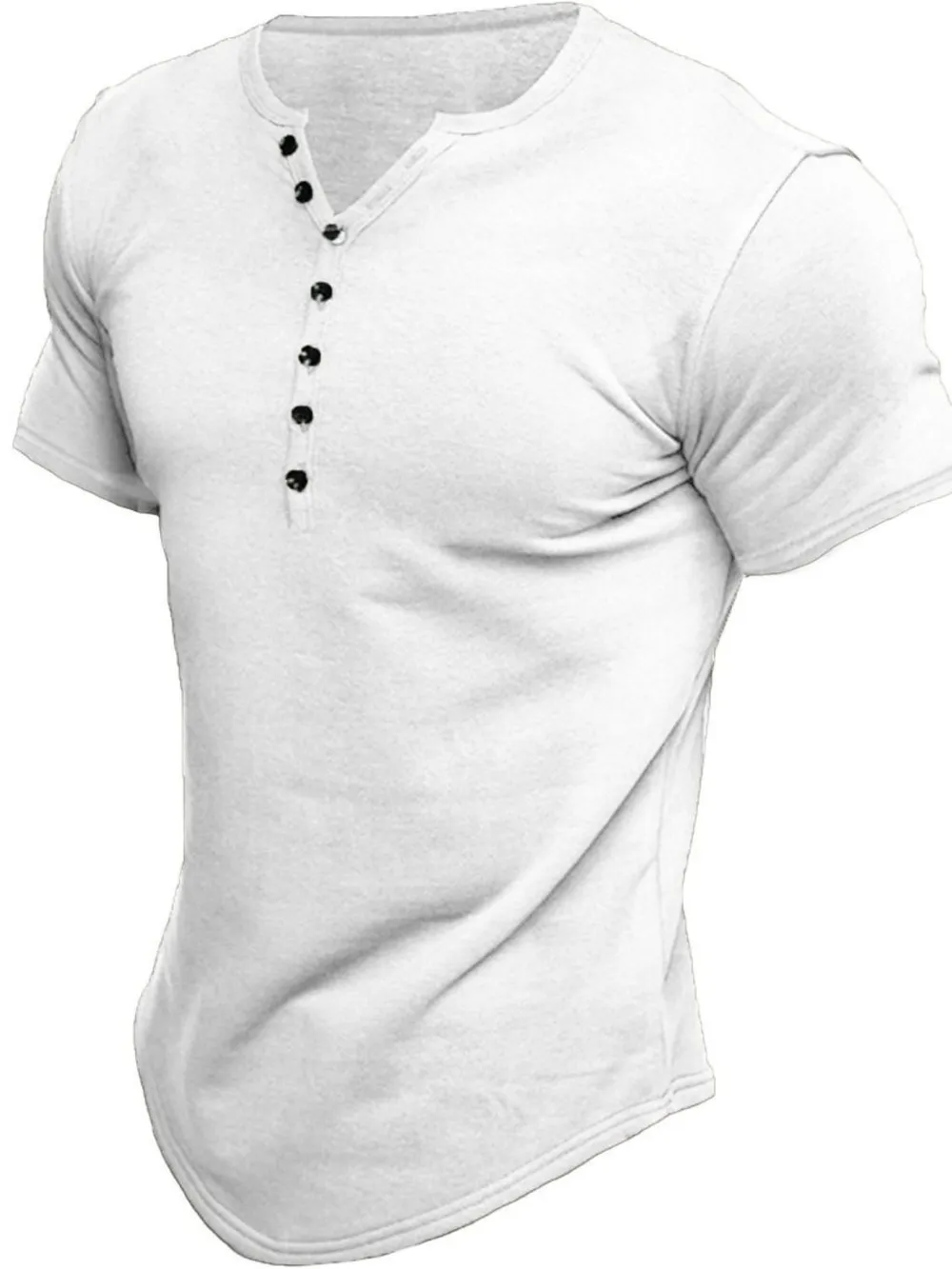 Men's Button Detail Short Sleeve Polo, image 3