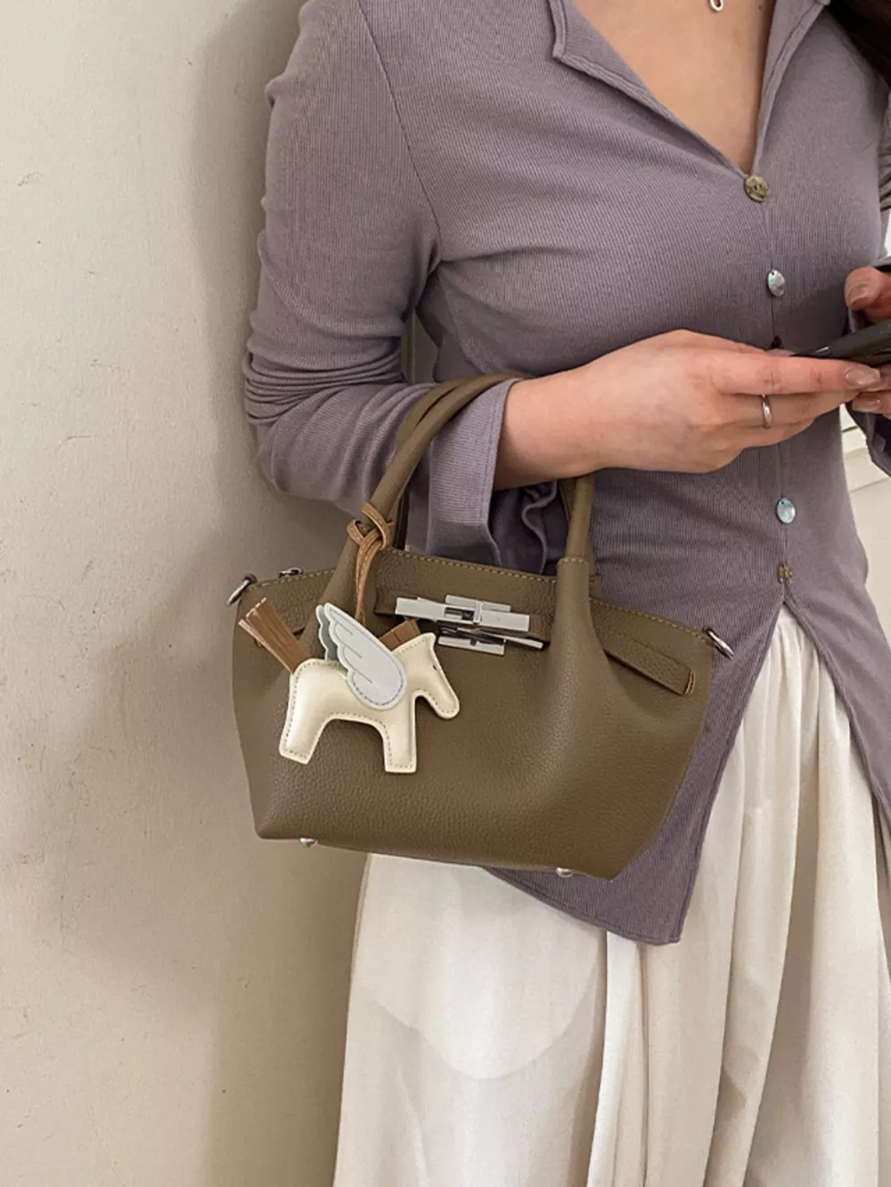Top Handle Crossbody Bag
